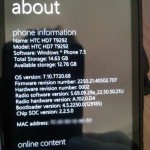 HTC HD7 Update