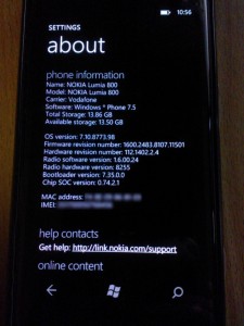 Nokia Lumia 800 8773 Update